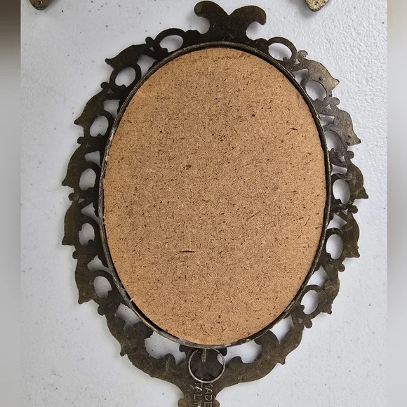 Vintage Made in Italy Rococo Gold Ornate Wall Plaques Set of 5 - Picture 13 of 16